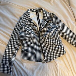 White House Black Market Houndstooth Blazer